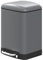 DAMDAM GO Papelera Baño Con Tapa de Metal 6L - Cubo de Basura Para Cocina Con Tapa y Pedal Cierre Silencioso (Gris)