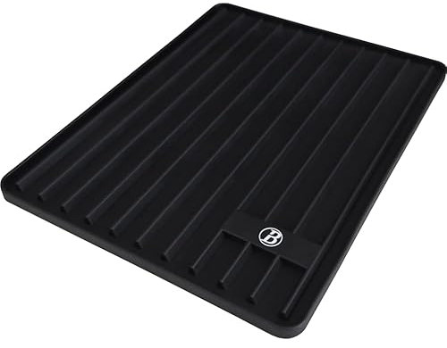 BABOSSA® Magnetische Besteckablage für Grills, 39x28cm | Rutschfestes Silikon, Spülmaschinenfest & Hitzefest | Kompatibel mit Bull, KamadoJoe, Monolith & Mehr | Ideal für Grillzubehör