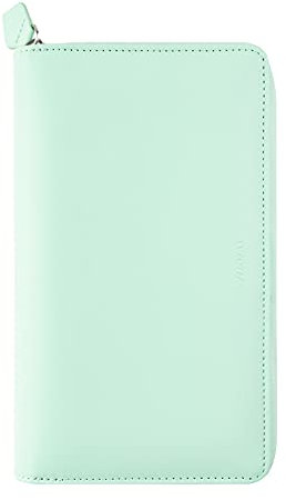 Filofax Persönlicher kompakter Saffiano-Organizer mit Reißverschluss, Neo Mint