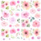 COMNICO 60 Stück Wandtattoo Blumen Boho Wandaufkleber Aquarell PVC Kunstdekoration Wandsticker für Schlafzimmer Wohnzimmer Sofa Hintergrund Wanddeko