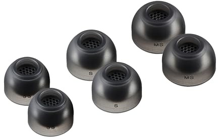 AZLA SednaEarfit MAX TWS 6 – Earbud Tips for Wireless Headphones - Noise Canceling Earbuds Replacement Tips - Eartips Compatible with Sony, Samsung, Sennheiser, and Devialet (Dark Gray, SS-S-MS)