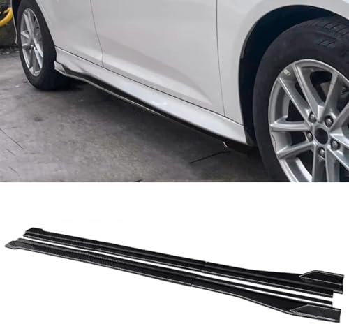Auto-Seitenschweller für Audi A5 2017-2022, Seitenspoilerverlängerungen, ABS/Schwarz,A-Carbon Fiber Look