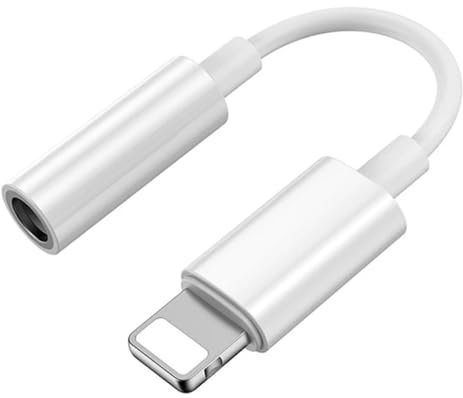 Adaptador Jack para auriculares de audio de 3,5 mm Aux, cable convertidor compatible para 14 13 12 11 Pro Max XS XR X 8 7 6 sistema de soporte