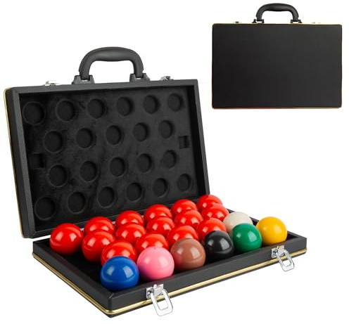 NIANRONGHUA 22 Pcs Snooker Billiard Ball Standard Set 2-1/16 inch - 52.5 mm Pool Balls Billiard Set - Regulation Size Professional Pool Set/Billiard Balls Storage Box Pool Ball Storage Case.