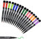 Willingood Whiteboard Marker, 16 Stück Magnetisch Whiteboard Stifte mit Schwamm, Geruchsarmer Trocken Abwischbar Folienstift mit Radiergummi für Zuhause Schule Büro, 8 Farben Rundspitze 1-2mm