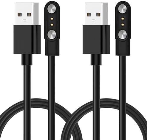 Chargeur Montre Connectée, Câble Chargement Magnétiquepour Montres Connectées, Câble de Recharge pour Montre Intelligente Universel (Espacement des contacts: 2.54mm - 2.84mm, Modèle A+B)
