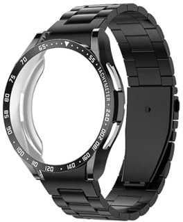 Cinturino for orologi in acciaio inossidabile Adatto for Samsung Galaxy Watch 6 Classic 43mm 47mm(Black,For Galaxy 6 Classic 43mm)