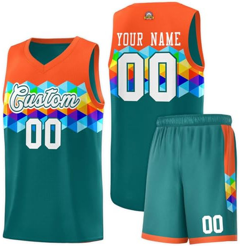 2 Sets personalisiertes Basketballtrikot benutzerdefinierte Basketball Trikots benutzerdefinierte Basketball Kit Basketball Trainingsanzug mit Namen Team Nummer für Erwachsene und Kinder A38