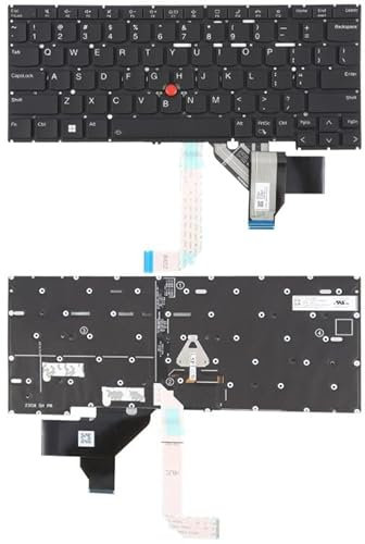 KXPASUKOJX US Version Laptop Keyboard with Pointing for Lenovo Thinkpad X13 Gen 4 X13 Yoga Gen 4