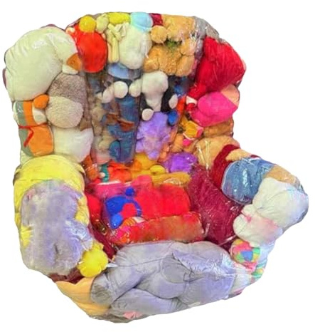 Sitzbezug zur Aufbewahrung von Tieren, Sitzsack für Bohnen, wasserdicht, 2 in 1 | Sitzsack mit Tiermotiv, transparent, für Wohnung, Wohnzimmer, Schlafsaal, Nursery Rea