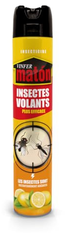 VINFERMATON – Insecticide Insectes Volants 750 ml | Grand Format | Intérieur & Extérieur | Mouches, Moustiques & Pucerons | Parfum Floral | Fabriqué en Espagne