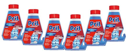 Pril Cura Lavastoviglie Intensive (6 confezioni da 250 ml), Detergente per Lavastoviglie con Power & Pearls, Decalcificante e Liquido per una Pulizia Profonda della lavastoviglie