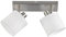 Reality Leuchten Tommy R80332001 Spotbalken, Nickel Matt, Stoffschirm Weiß