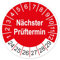 Prüfplaketten Feuerlöscher nächster Prüftermin 2020-2025 Prüfetikett Aufkleber Folie selbstklebend UVV 30mm rot R005 (30)