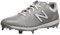 New Balance Herren 4040v5 Metal Baseballschuh, grau/weiß, 47.5 EU
