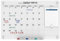 Audio-Visual Direct Magnetisches Glas-Tafel-Set (91 x 60 cm, Kalender, ultraweiß) für die Wand – Monatsplaner