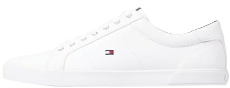 Tommy Hilfiger ICONIC LONG LACE SNEAKER, Scarpe da Ginnastica Basse Uomo, Triplo Bianco, 43 EU