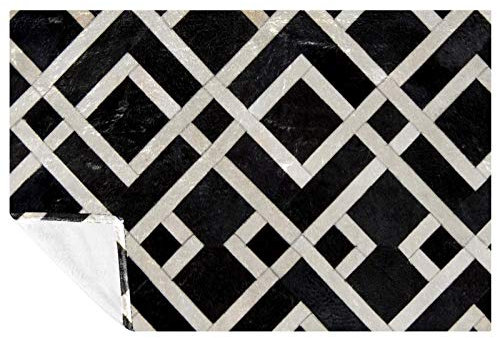 BestIdeas Plaid noir et blanc à carreaux pour lit, canapé, pique-nique, camping, plage, 150 × 100 cm
