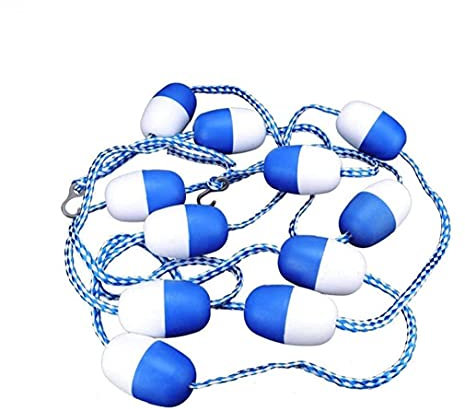 Piscine Safety Divider Piscine Rope Ligne Line Crochets 5m, Padding Piscine Accessoire