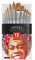 Arteza Aquarellpinsel ​ 12er Set, Verschiedene Formen, synthetische Pinsel mit weichen Borsten, mit Anti-Rost-Aderendhülsen, Malkunstbedarf für Anfänger und Experten
