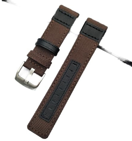Overhil1s Uhrenarmbänder Leder, Leder Uhrenarmband 20mm 22mm 24mm Männer Watch Strap Army Green Leder Handgelenkbanduhr Zubehör elegant und stilvoll (Band Color : S5, Band Width : 20mm)