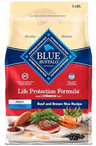 Blue Buffalo Life Protection Formula Beef Adult Dry Dog Food, 5 lb