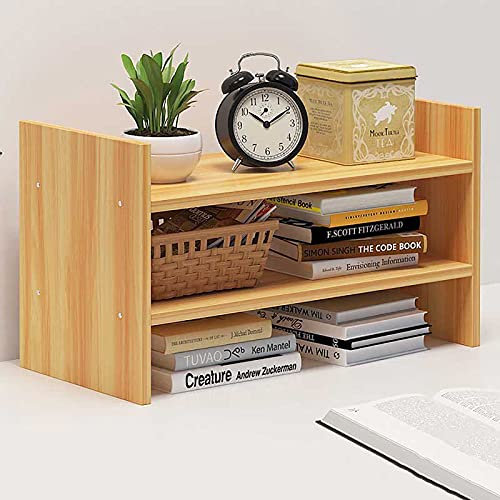 W&X Laptop-ständer Mit Speicherplatz,Kunststoff Monitor Stand Riser,Multi-Zweck Desktop Storage Organizer Seinheit Für Laptop Tv Drucker Pc,Computermonitor Riser-Natürliches c 33x17x28cm(13x7x11inch)