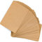 50 Stück Blanko Kraftpapier Karten Postkarten Karteikarten Set A6, 300 g/m² Bastelkarton Braun Runde Ecken Mitteilungskarte zum Selbstgestalten, beschriften oder bedrucken für Nachricht Geschenk