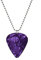 EHOTER Hellfire Club Eddie Munson Halskette, Eddie Munson, Gitarrenplektrum, Schmuck, Herren-Halsketten, Damen-Halskette, Geschenke für Herren, Violett, Metall
