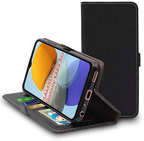 ebestStar - Coque pour Samsung Galaxy M23 5G, Galaxy M13, A13 5G, Etui Portefeuille Protection, Housse Pochette PU Cuir Porte Carte, Noir