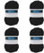 4 Pack 100g Grobes Baumwolle Garn zum Stricken und Häkeln T-Shirt Band Strickgarn Baumwolle Überwurfgarn Weiches Großes Garn Häkelgarn Set für Korb Taschen Decken Hüte Spielzeug Schals Schwarz