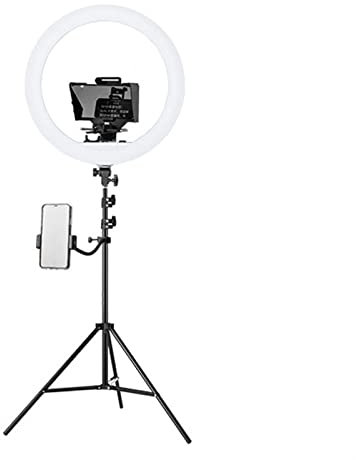 Generic Tragbare Teleprompter verwendet für Video Live Streaming Smartphone Tablet DSLR Kamera Teleprompter Kit Professionelles Tool zum Auffordern der Blogger-Zeilen mit Fernbedienung (Color : P)
