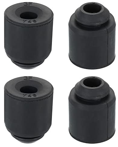 PATIKIL 1.2x1.5 Refrigeration Compressor Rubber Mounting Feet, 4 Pack Foot Mount Anti Vibration Pad Replacement for Air Conditioner Refrigerator Electric Motor, Black