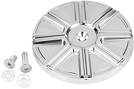 BID4ZE Coperchio del filtro aria Big Sucker in alluminio Chrome compatibile con Harley Touring Electra Glide Road Glide Road King Street Glide Dyna Sportster 883/1200 Softail