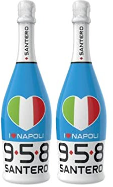 Santero 958 I LOVE NAPOLI 75 cl Spumante Extra Dry | Scudetto (2pz. da 75cl)
