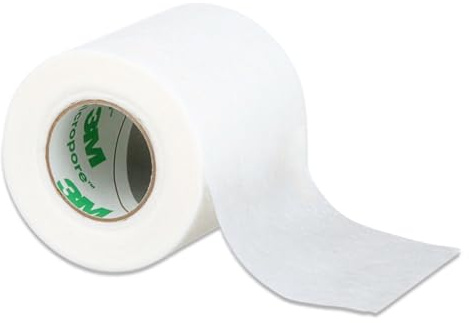 Micropore Vliespflaster Tape Weiß mit Anwendungstipps by P-Beauty für Wimpernverlängerung, Pflaster - Hypoallergen, Atmungsaktiv & Wasserfest - Klebeband für Haut & Lash Extensions (5cm 1x)