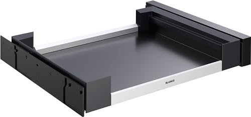 BLANCO Flat Drawer 60 Schwenktür | Kunststoff, Aluminium | für 60 cm breite Unterschränke | Aufbewahrung von Spülbeckenzubehör, Reinigungsutensilien, Müllbeutelrollen & Spülmaschinen-Taps