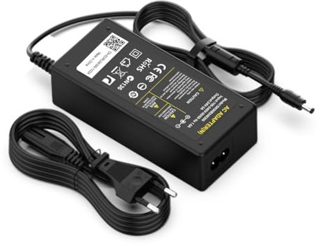 Netzteil 24V Ladegerät für Logitech G29 G27 G25 G923 G920 G940 GT Driving Force Pro, Xbox 360 Racing Wheel, FUJITSU fi-6130 Scanner, APD DA-42H24, AD10110LF, DC 24V 3A 2A 2.5A 2.7A 1.5A Ladekabel