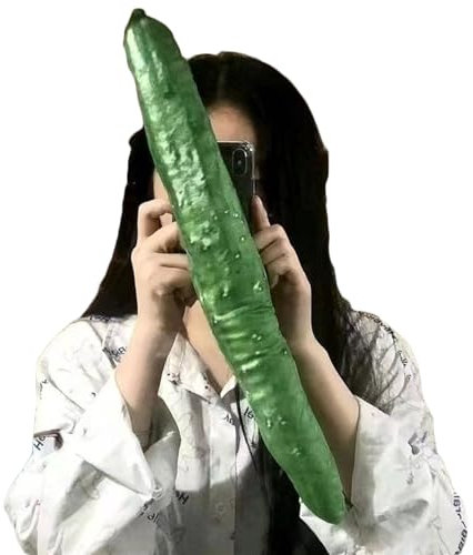 Funny 3D Cucumber Phone Case For IPhone 14 13 12 11 Pro Max Plus XR TPU Clear Shockproof Cotton Ugly Cucumber Shape Phone Case (Color : A, Size : For iphone 11)