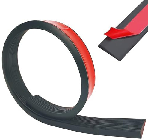 RANJIMA Türschwellenrampe, Rollstuhlrampe 100 x 5,5 x 1.6cm, Übergangsprofil Selbstklebend, Silikon Schwellenrampe, rutschfeste Rollstuhl-Rampe, Rampe Türschwelle für Türschwellen Badezimmer Böden