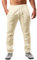 Runcati Herren Leinenhose Einfarbiges Lang Leicht Sommerhose Loose Fit Freizeithose mit Kordelzug für Urlaub Strand Beige XL
