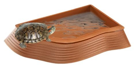 Bol d'eau pour tortue - Antidérapant - Multifonction - Pour tortue - Piscine pour tortue - Gamelle antidérapante pour animaux domestiques - Récipient à eau pour tortues - D