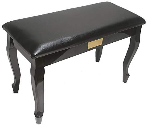 QXGJTLI Klavierhocker, Klavierbank, Klavierhocker, Doppel-Duett-Musik-Tastaturbank mit Ablagefach, auffällige Hockerbeine, Anti-Rutsch-Matten-Design (Typ 2)