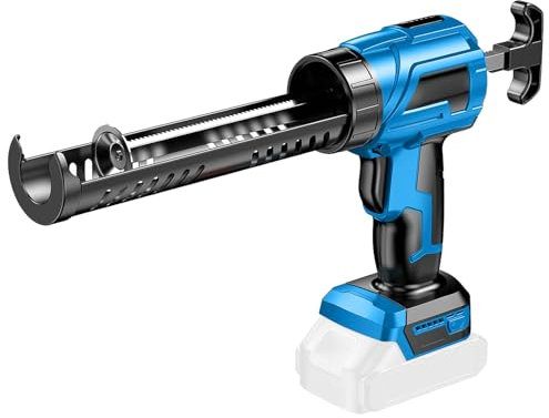 Cordless Caulking Gun Compatible with Makita 18V Battery, Electric Caulking Gun with LED Light, 4 Adjustable Speeds, Battery Operated Caulk Gun for Filling, Sealing (Without Battery)