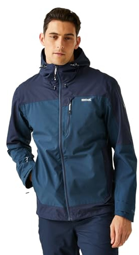 Regatta Highton Stretchjacke für Herren, IV, wasserdicht, Moonlight Denim/Navy, 5XL