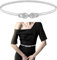 GEEHUA Schmaler Metall Taillengürtel für Damen, Verstellbarer Goldgürtel Stretch Kettengürtel Kleid Cinch Gürtel dünne Gürtel für Damen(Silber)