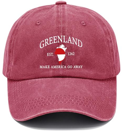 Greenland Hat, Make America Go Away Baseballkappe, claret, 53