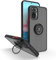 Movilear Funda Carcasa para Xiaomi Redmi Note 10 4G / Note 10S 4G, Antigolpes con Soporte de Anillo, TPU + PC Translucido Anti- Arañazos Negro Fant