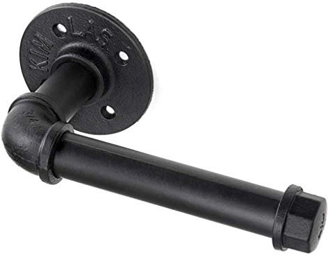 Wall Mounted Tissue Roll Dispenser Industrial Pipe Toilet Tissue Holder Towel Hanger Wrap Holder