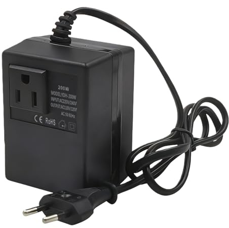 Convertitore Di Tensione,200W AC 220V A 110V Trasformatores Riduttore,Trasformatores Di Potenza,Trasformatore Di Tensione Per Caricare Cellulari,Luci dDi Natale,Rasoi,Ventilatori,Piccoli